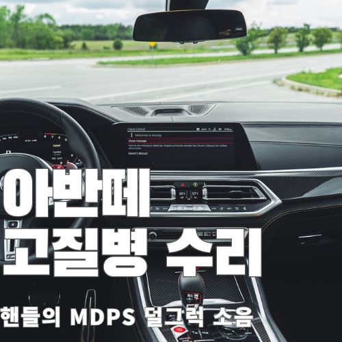 자동차 핸들 전경
